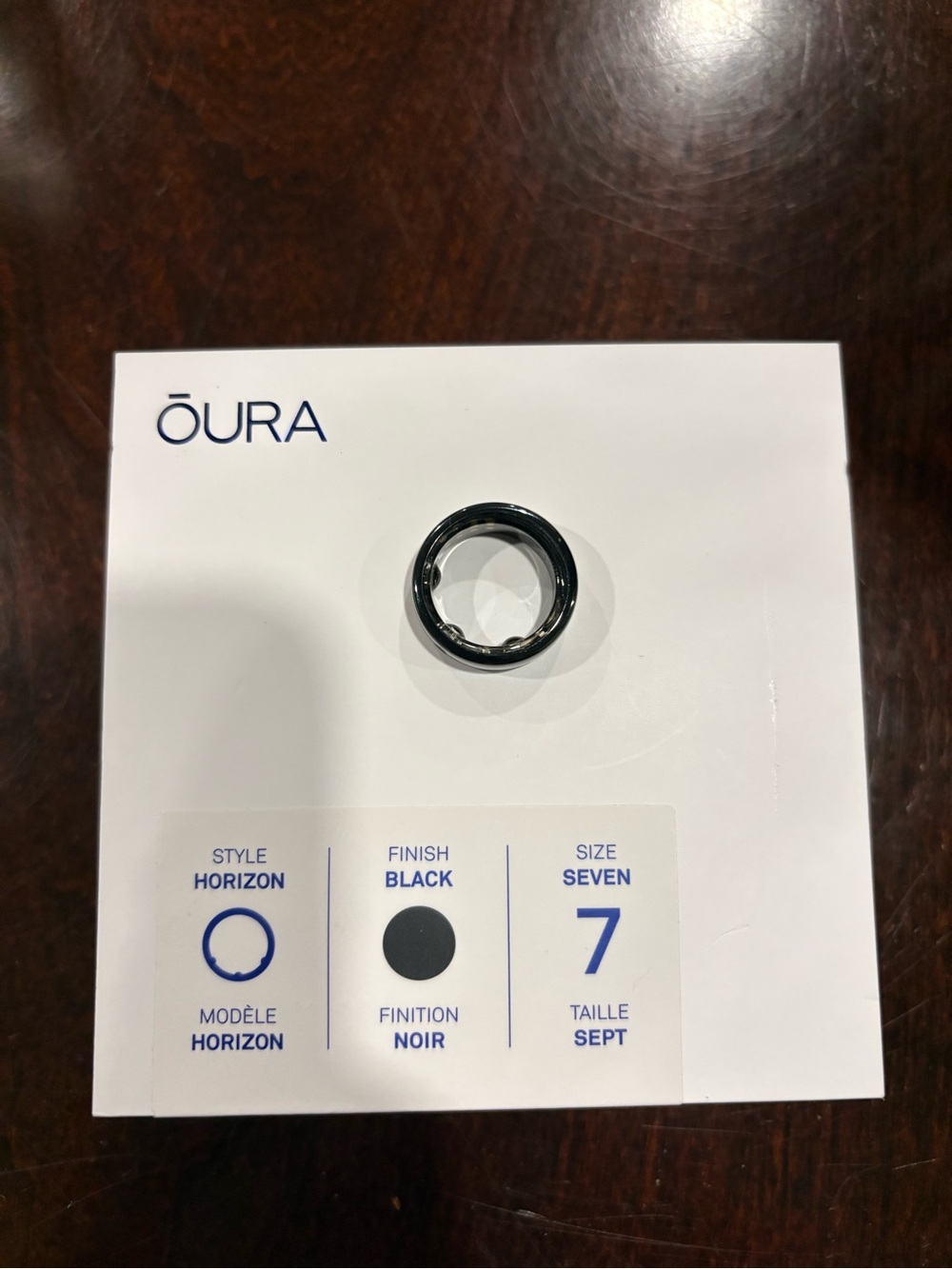 Oura Gen3 Ring Horizon Black Size 7